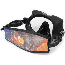 Resim BestDivers Maske Arkalığı Clown Neopren Velkrolu Gümüş 