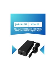 Resim 42v 2a Şarj Aleti Hoverboard , Elektrikli Kaykay , Drift Car 36v Bataryalı Tüm Modellerle Uyumlu Şarj Aleti Çok Renkli 