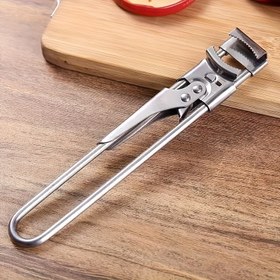 Resim 1 Adet Paslanmaz Çelik Ayarlanabilir Kavanoz ve Şişe Açacağı - Ergonomik Tutuşlu Çok Fonksiyonlu Mutfak Aracı | Konserve ve Şişeleri Kolayca Açmak İçin Dayanıklı & Rahat Tasarım, Ev veya Restoran Kullanımı için Sağlam Yapı 