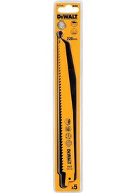 Resim Dewalt DT2349-QZ 228 MM 4.2 MM Diş 5'li Çivili Ahşap Sert Plastik Hızlı Kesim Tilki Kuyruğu Testere 