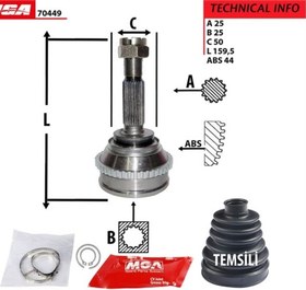 Resim AKS KAFA DIS ABSLI -(HYUNDAI ELANTRA 96>00 25×25×50-44 