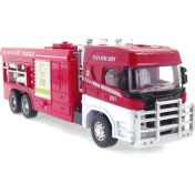 Resim Die Cast Model Çek Bırak Merdivenli Itfaiye Kamyonu 