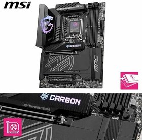 Resim MSI MPG Z890 CARBON WIFI SOKET 1851 DDR5 9200MHZ(OC) USB 20Gbps 5xM.2 2xTB4 HDMI DISPLAY 1x5G 1x 2,5 LAN WIFI 7 ATX 