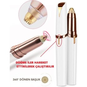 Resim My Best Store Kalem Tipi Taşınabilir Ince Uçlu Yüz Için Tüy Alıcı Kaş Bıyık Epilasyon Aleti (Pil Dahil 