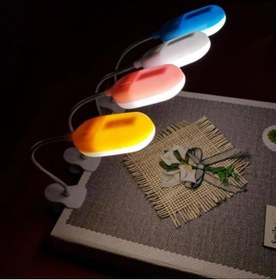 Resim STOREMAX Lvn Mandallı Yaylı Pilli LED Kitap Okuma Işığı | Esnek Boyun | Taşınabilir Gece Lambası | Karışık Re 