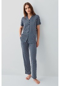 Resim Pierre Cardin Kadın Lacivert Gömlek Pijama Pc9159-s-v1 Lacivert 