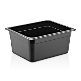 Resim GastroPlast GN1/2-150 mm Polipropilen Gastronorm Küvet, Siyah 