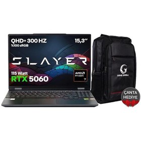 Resim Game Garaj Slayer SR7T-5060-C2 R7-255 32 GB 1 TB SSD RTX5060 15.3" Free Dos Dizüstü Bilgisayar 