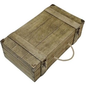 Resim Şarap Şisesi Kutusu 2'li Ahşap El Yapımı Doğal Ahşap Hediyelik 