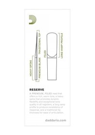 Resim D'addario Dkr0520 Reserve Tenor Saksafon Kamışı No: 2.0 Başlangıç/eğitim - 5'li Paket Yumuşak Başlangıç Seviyesi İçin Uygun Ve Hassas Tepki 
