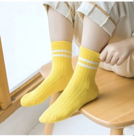 Resim Bgk 10 Çift Çocuk Çember Desenli Soket Çorap -0360-çok Renkli-çocuk Klasik Renkli 