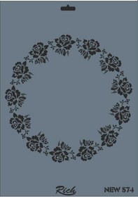 Resim Mey İthalat Rich New Seri N-574 Stencil 35x25 Cm 