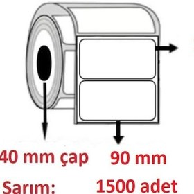 Resim 20x90 KUŞE ETİKET( 1500lü ) 
