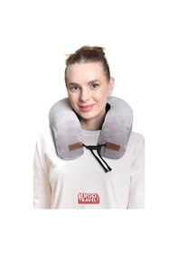 Resim Viscofoam Lux Ortopedik Seyahat Yastığı Visco Boyun Destekli Seyahat Yastığı - Gri Ergo Travel 