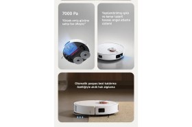 Resim Xiaomi 7000PA Yüksek Emiş Güçlü Istasyonlu Akıllı Halı Algılama Özellikli Robot Süpürge | Kendini Temizleme, Otomatik Paspas Bezi Yıkama, Sıcak Hava ile Kurutma + Lambader(Onerous) 