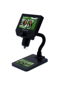 Resim 4.3''lcd Digital Ekran 3.6mp Taşınabilir Hd Stantlı Mikroskop 