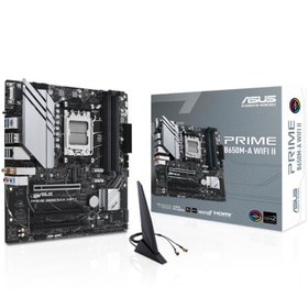 Resim ASUS PRIME B650M-A WIFI II DDR5 6400MHZ 1XVGA 1XHDMI 1XDP 2XM.2 USB 3.2 MATX AM5 ( AMD AM5 7000 SERİSİ İLE UYUMLU ) 