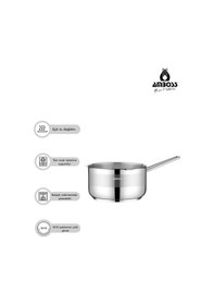 Resim Amboss Sapphire Paslanmaz Çelik İndüksiyon Tabanlı Sütlük, Sosluk - 18 Cm Metalik 