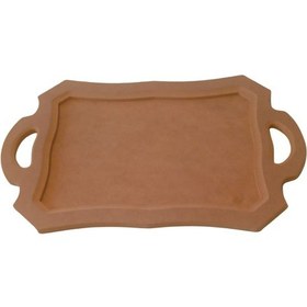 Resim Dekoratif Dikdörtgen Kordonlu Tepsi 