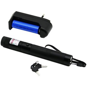 Resim Green Lazer Siyah - Pil Şarjlı Yeşil Lazer Metal Kasa Büyük Beyaz Kutu 