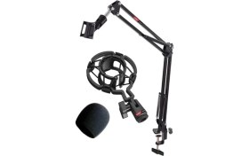 Resim AyrStore NB39X Mikrofon Standı + Shock Mount + Sünger Seti 