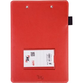 Resim 2K Sekreterlik,A5 Küçük Boy,Kapaksız,A5 Clipboard Vegan Suni Deri,17,5x24,5 cm.,Kırmızı 