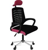 Resim Türksit Karizma File Müdür Koltuk Metalik Gri Boyalı Ayak Siyah-Pembe 