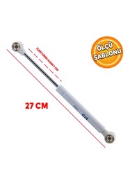 Resim NZB Kapak Dolap Amortisörü Gazlı Piston Hidroliği Beyaz (27 cm 100N) 