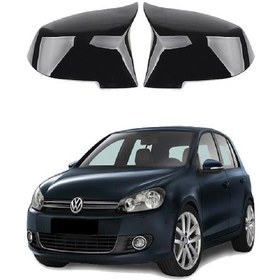 Resim Volkswagen Golf 6 09-13 Araca Özel Batman Yarasa Ayna Kapağı Pian 