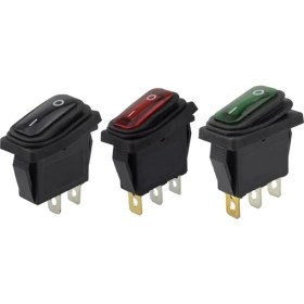 Resim Ağır Hizmet 3 Pin Mühürlü Su Geçirmez Araba Açık Kapalı Tekne Deniz Geçiş Rocker Anahtarı Araba Oto Tekne Deniz Geçiş LED Rocker Anahtarı Basma Düğmesi Jessica (Yurt Dışından) 