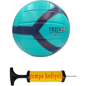 Resim Alastor Pompa Hediyeli Turkuaz Voleybol Topu Dikişli 5 Numara Turkuaz 