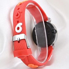 Resim 4-9 Yaş Kırmızı Renk Şirin Tasarım Unisex Kız Çocuk Led Kol Saati ST-304147 