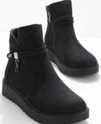 Resim Bambi Siyah Süet Kadin Bot & Bootie K02953300502 Bambi