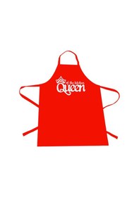 Resim Mutfak Önlüğü - Queen Of The Kitchen - Kırmızı Renkli 