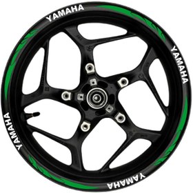 Resim Anılfashion Yamaha Beyaz yazılı yeşil reflektif pençe şeritli 