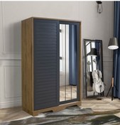 Resim WESSTİ MOBİLYA Antrasit Gardırop 