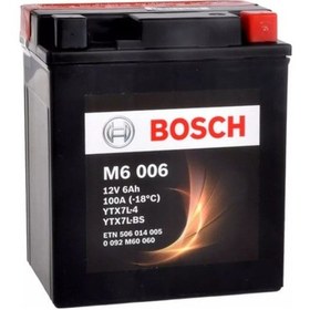 Resim Bosch M6 Ytx7l-4 Ytx7l-bs 12v 6 Ah Motosiklet Aküsü 