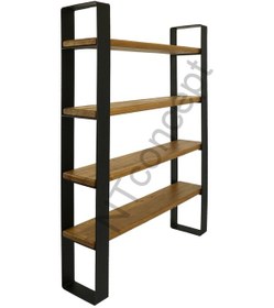 Resim Ntconcept Ntconcept Masif Ağaç Kitaplık - Vitrin 