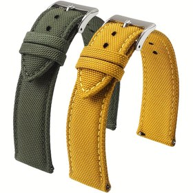 Resim 18mm 19mm 20mm 21mm 22mm 24mm İki Taraflı Naylon Saat Kayışı Hızlı Bağlantı Spor Kemer Erkekler İçin Hediye 