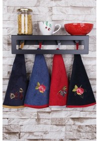 Resim Baveno %100 Pamuk 4'lü Karma Renkler Mutfak Havlusu Karma 