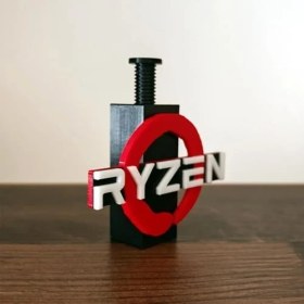 Resim AyrStore Ryzen Logolu Ayarlanabilir Ekran Kartı Tutucu - Gpu Sarkma Önleyici Destek Aparatı (60MM - 105MM) 