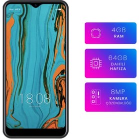 Resim Reeder P13 Blue Max L 2021 4GB+64 GB Siyah Cep Telefonu (Reeder Türkiye Garantili) 