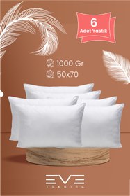 Resim Eve Tekstil 6 Adet Rollpack Yastık Mikrosilikon 1000 Gr 