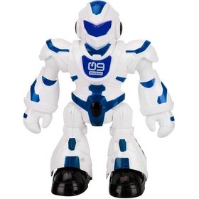 Resim Uzaktan Kumandalı Akıllı Dans Eden Robot Işıklı Sesli Müzikli Hareketli Robot - Mavi 