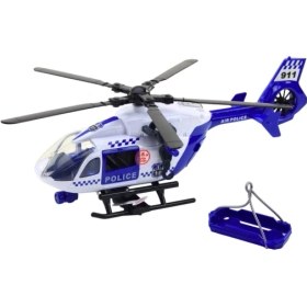 Resim Sesli Işıklı Çek Bırak Polis Helikopteri Çok Renkli 