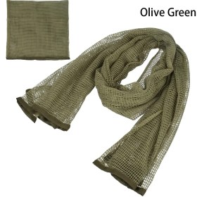Resim Chaoduo Shop Zeytin Yeşili Tarzı 190*90 cm Eşarp Pamuk Askeri Kamuflaj Taktik Örgü Eşarp Keskin Nişancı Yüz Eşarp Peçe Kamp Avcılık Çok Amaçlı Yürüyüş Eşarp (Yurt Dışından) 