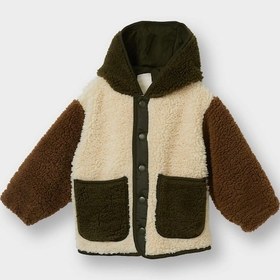 Resim Defacto Erkek Bebek Kapüşonlu Pelüş Hırka F7586a525wnbg286 Bej 