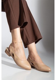 Resim Pore Cilt Kısa Topuk Ayakkabı Mint Yeşil Ten 