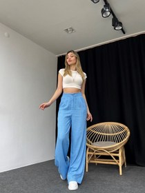 Resim Bebek Mavisi Plazzo Pantalon 
