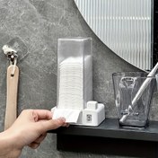 Resim 5X6cm Makyaj Giderici Ped Depolama Kutusu Basınca Dağıtma Makyaj Giderici Ped Depolama Kutusu Dispenser - Banyo Makyaj Depolama 